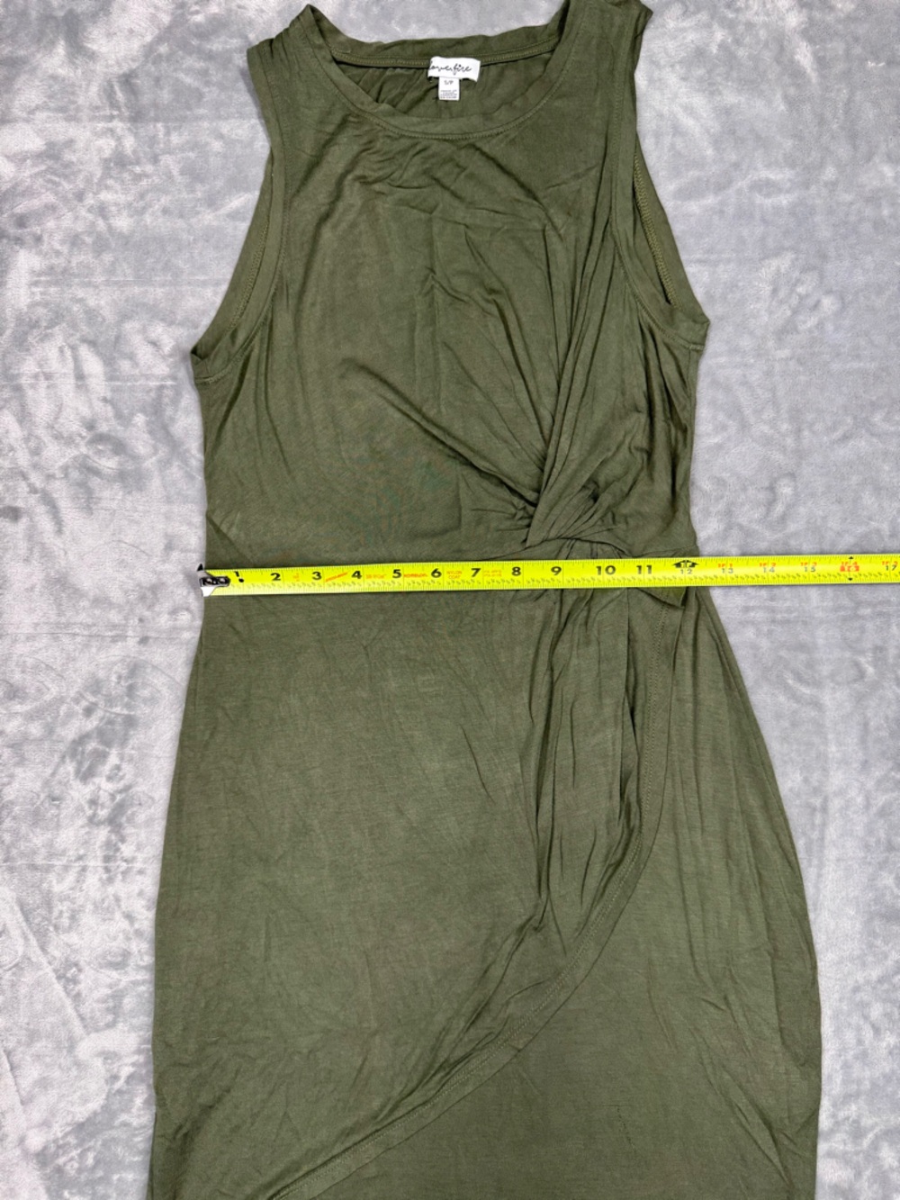 Love Fire Olive Green Sleeveless Dress - Picture 7 of 7